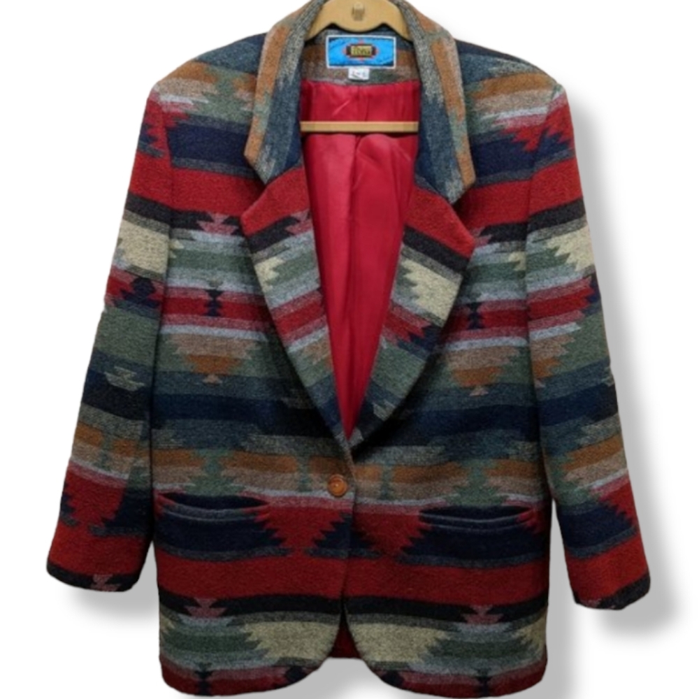 Maurizio Ramani Southwest Aztec Coat Size Med